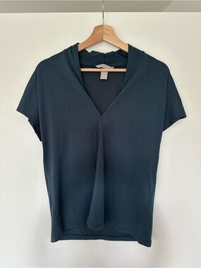 H&M Women’s Black V-Neck Short Sleeve Top